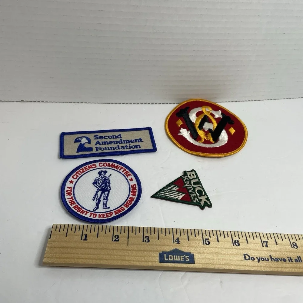 Smith Wesson Firearm 2nd Amendment Rifle Gun Patch Right To Bear Arms Buck Knife